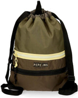Pepe Jeans Caden Gymtas Groen 35x46 cm Polyester Rugzakken en premium schooltassen Naty Shop Standaardtitel