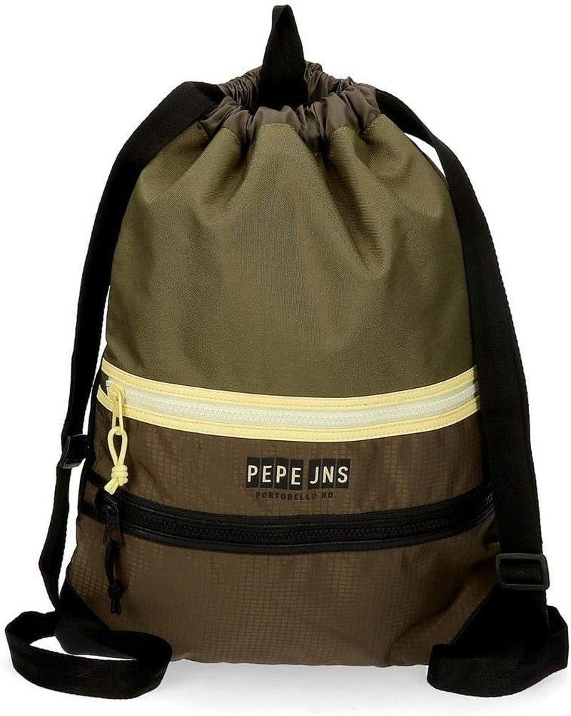 Pepe Jeans Caden Gymtas Groen 35x46 cm Polyester Rugzakken en premium schooltassen Naty Shop Standaardtitel