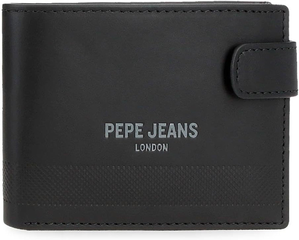 Pepe Jeans diepe portemonnees, portemonnees, portemonnees, casual kunstleer. Van Joumma Bags Damesportemonnee Naty Shop Zwarte portemonnee 11