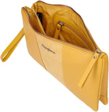 Pepe Jeans Dubbele Portemonnee Gele tas 27x17x2 cm leren Portemonnee Dames Naty Shop