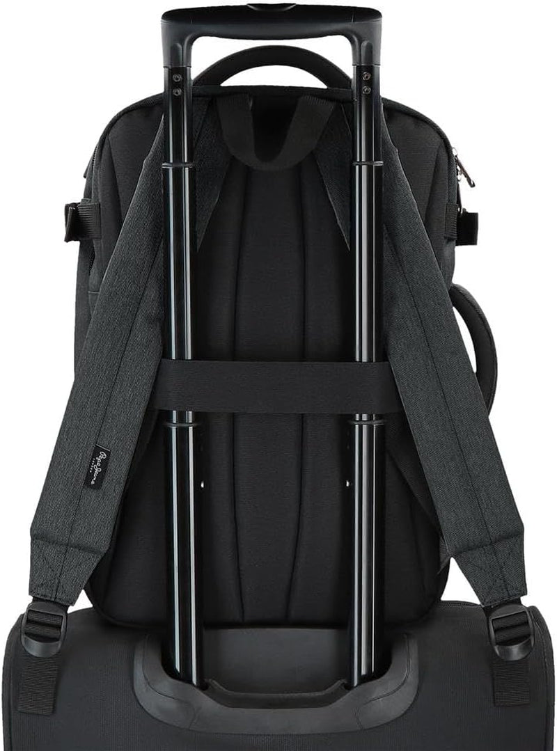 Pepe Jeans Jarvis kleine schoudertas groen 15x19,5x6 cm polyester met kunstleren details Bagage en reisbenodigdheden Naty Shop