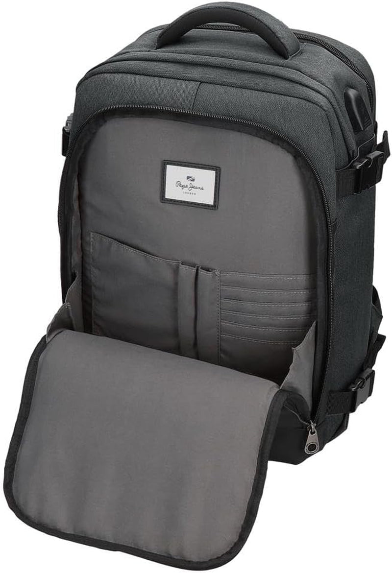 Pepe Jeans Jarvis kleine schoudertas groen 15x19,5x6 cm polyester met kunstleren details Bagage en reisbenodigdheden Naty Shop
