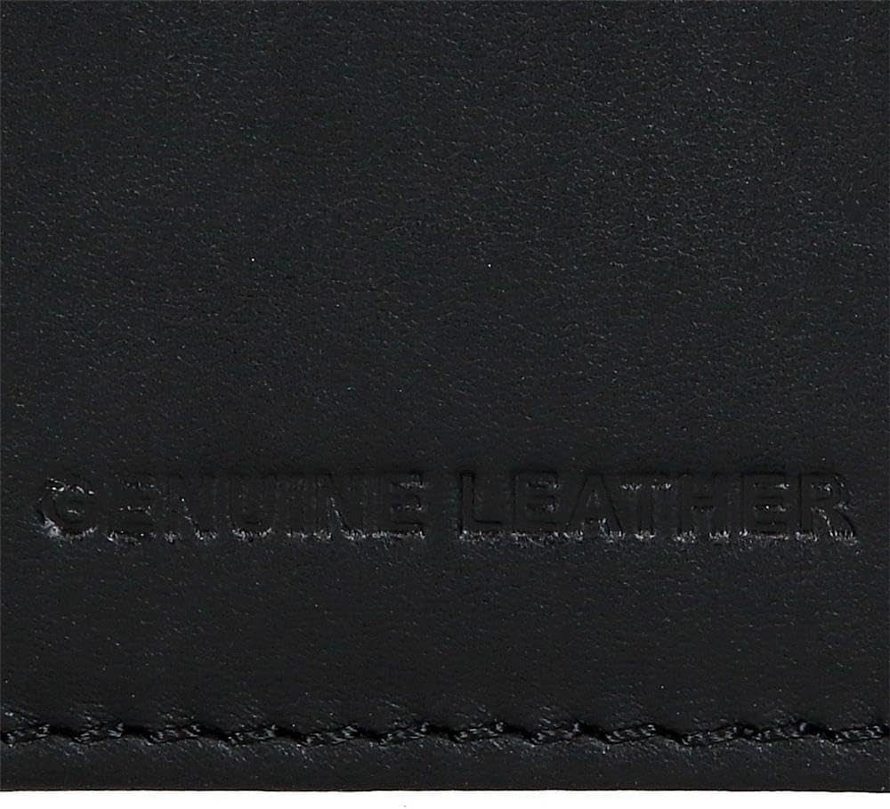 Pepe Jeans Joumma Bags Dubbele Portemonnee, Zwart, 11 x 7 x 1,5 cm, Leer, Zwart, One size, Portemonnee Herenportemonnee Naty Shop