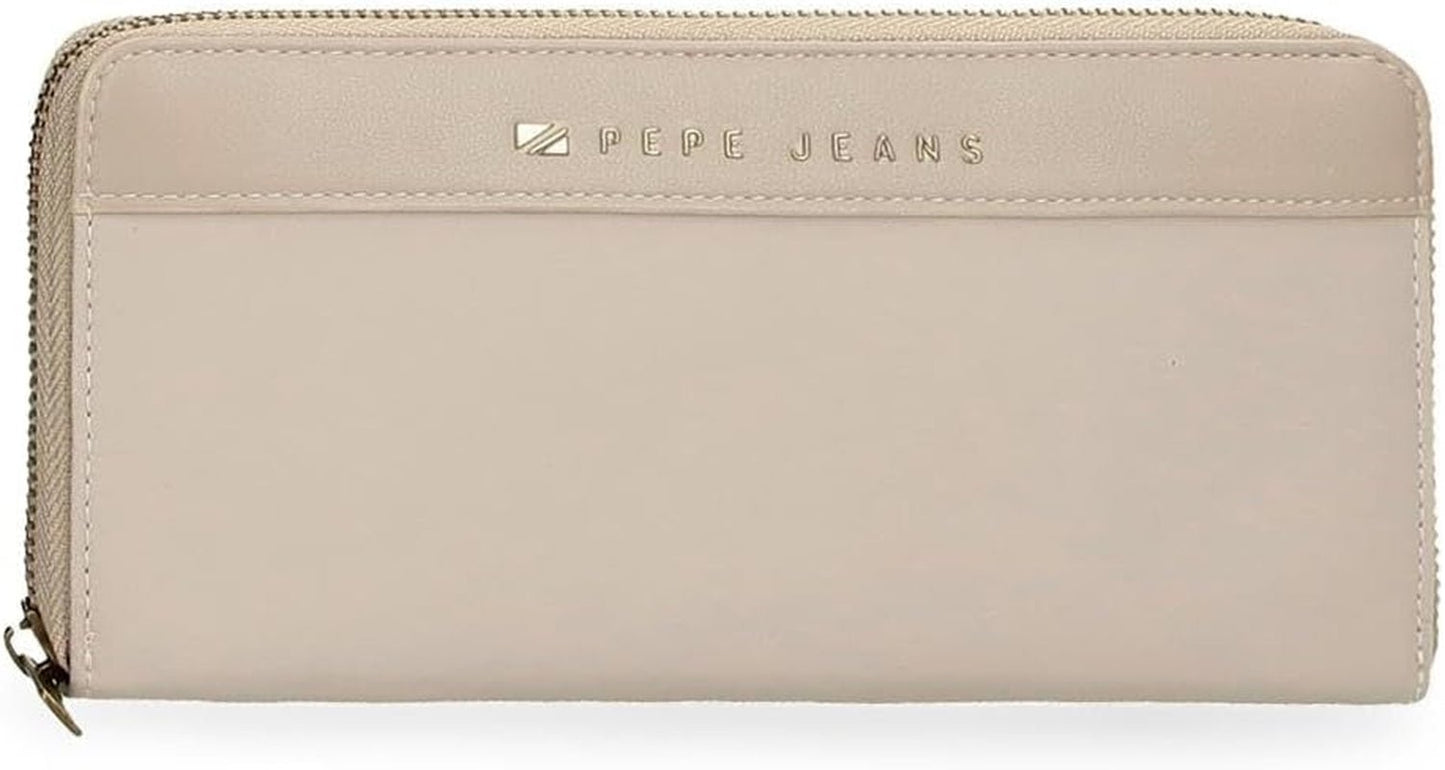 Pepe jeans Joumma Bags Morgan Casual rugzak Reistassen Beige Zwart kunstleer voor dames Beige One Size Portemonnee Portemonnee Dames Naty Shop Standaardtitel