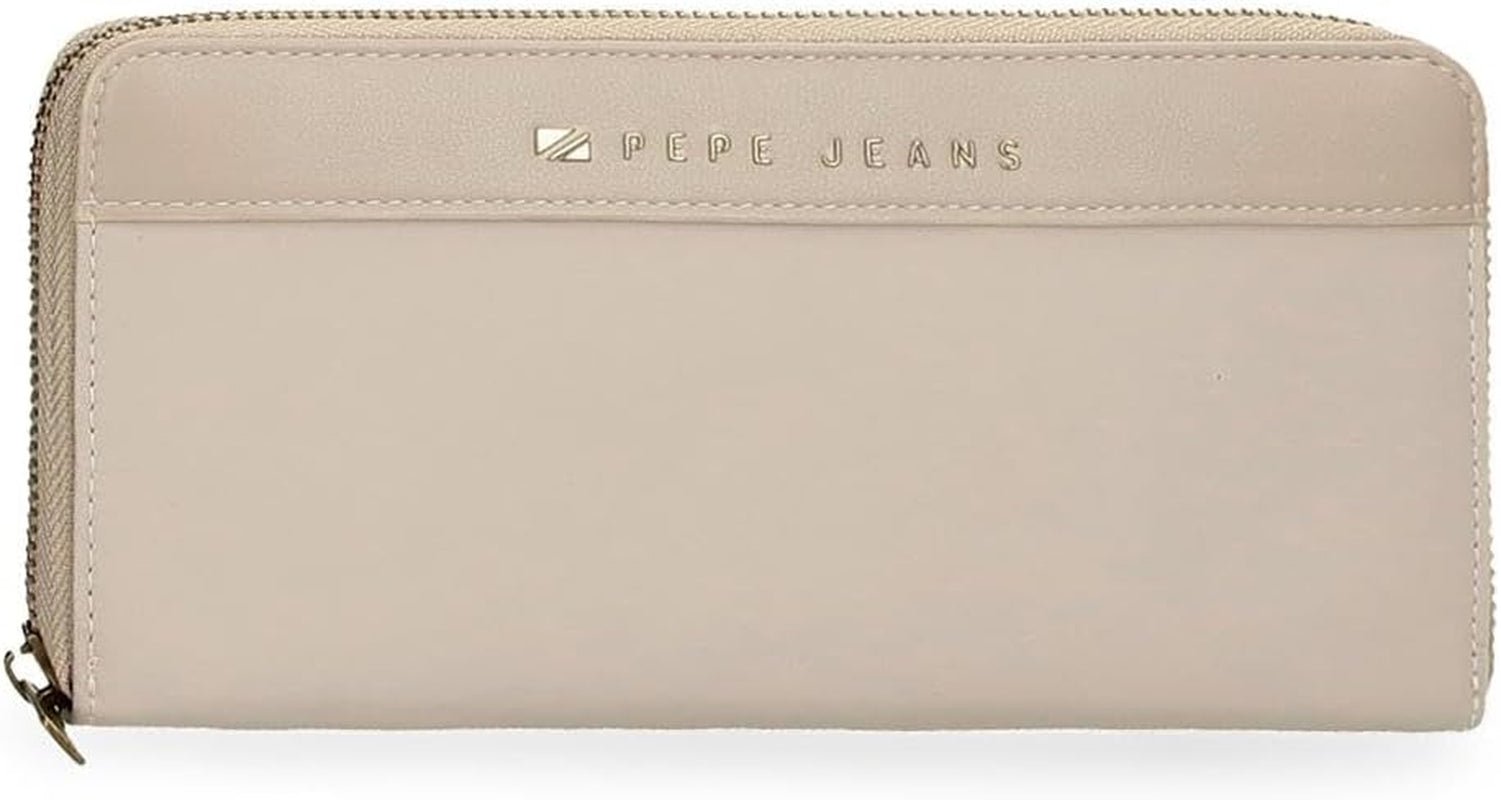 Pepe jeans Joumma Bags Morgan Casual rugzak Reistassen Beige Zwart kunstleer voor dames Beige One Size Portemonnee Portemonnee Dames Naty Shop Standaardtitel