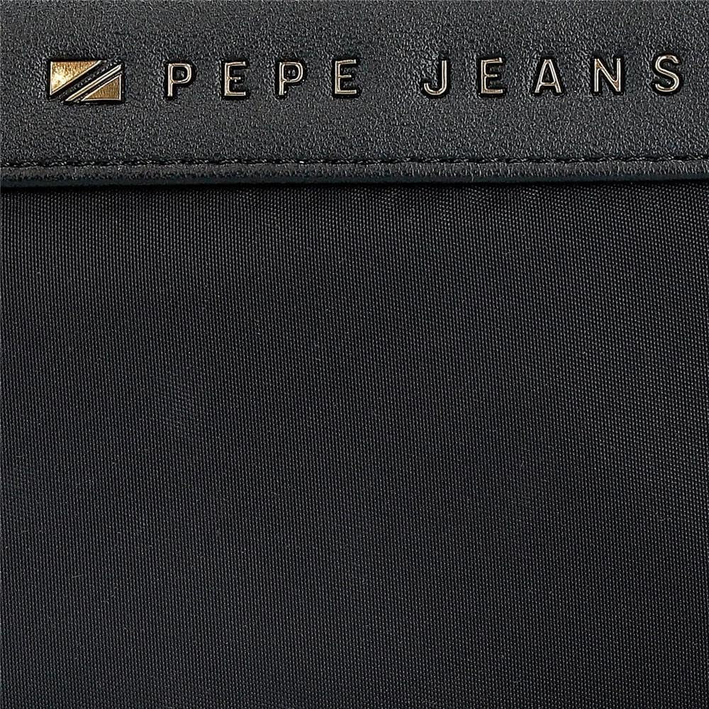 Pepe jeans Joumma Bags Morgan casual rugzak, reistassen, beige en zwart, kunstleer voor dames, zwart, one size fits all, portemonnee Portemonnee Dames Naty Shop