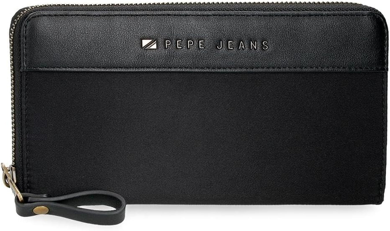 Pepe jeans Joumma Bags Morgan Casual rugzak Reistassen Beige Zwart kunstleer voor dames Zwart One Size Portemonnee Portemonnee Dames Naty Shop Standaardtitel