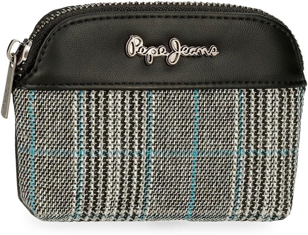 Pepe Jeans Kendra dames T-shirt, zwart, one size, kleine schoudertas damestassen Naty Shop ronde portemonnee