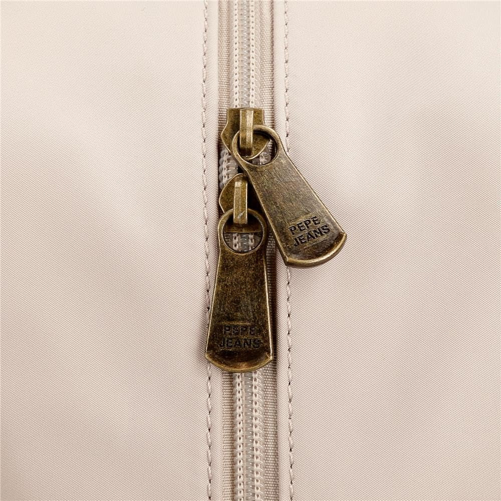 Pepe Jeans Morgan Casual rugzakken Reistassen Beige Zwart kunstleer voor dames van Joumma Bags Bagage & Reizen Naty Shop