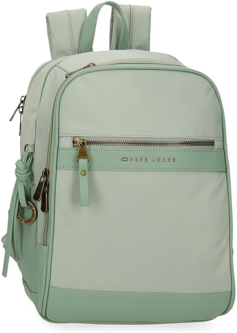 Pepe Jeans Morgan Casual rugzakken Reistassen Beige Zwart kunstleer voor dames van Joumma Bags Bagage en reizen Naty Shop Groene rugzak