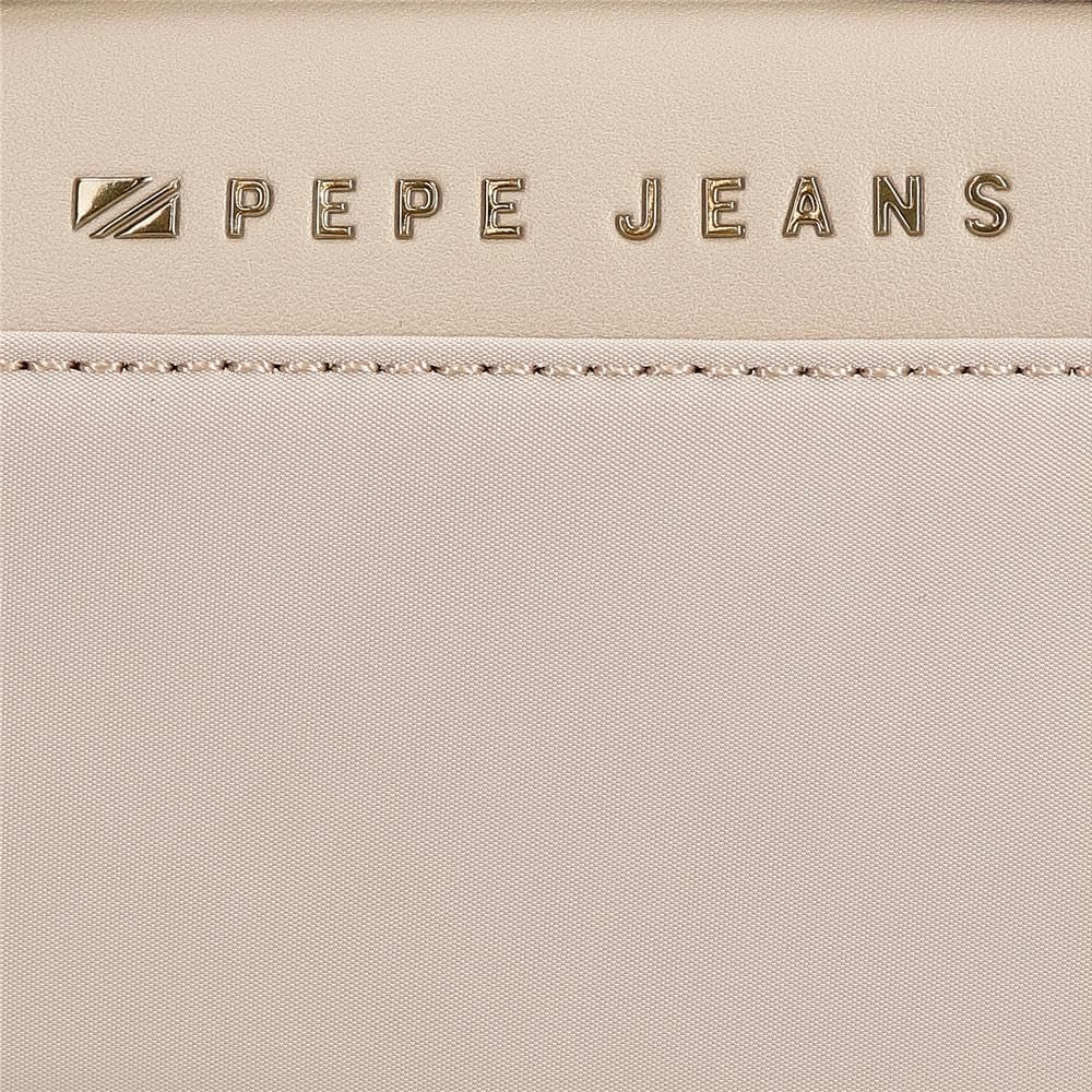 Pepe Jeans Morgan Casual rugzakken Reistassen Beige Zwart kunstleer voor dames van Joumma Bags Bagage & Reizen Naty Shop