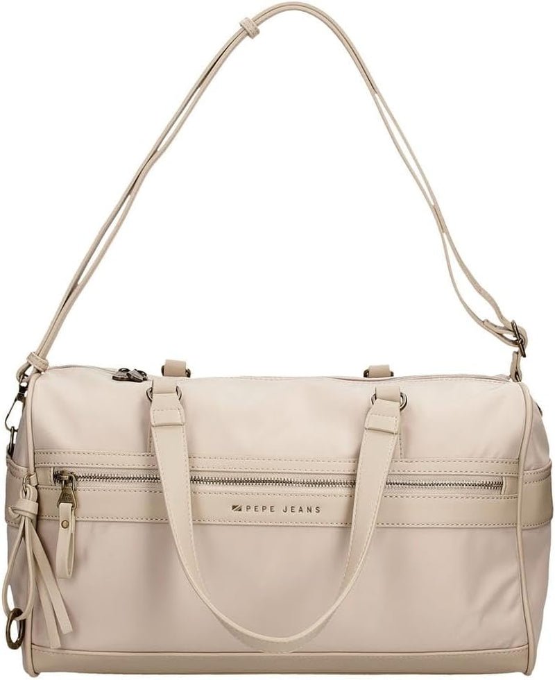 Pepe Jeans Morgan Casual rugzakken Reistassen Beige Zwart kunstleer voor dames van Joumma Bags Bagage & Reizen Naty Shop