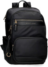 Pepe Jeans Morgan Casual rugzakken Reistassen Beige Zwart kunstleer voor dames van Joumma Tassen Bagage en reisuitrusting Naty Shop Black Pc Backpack