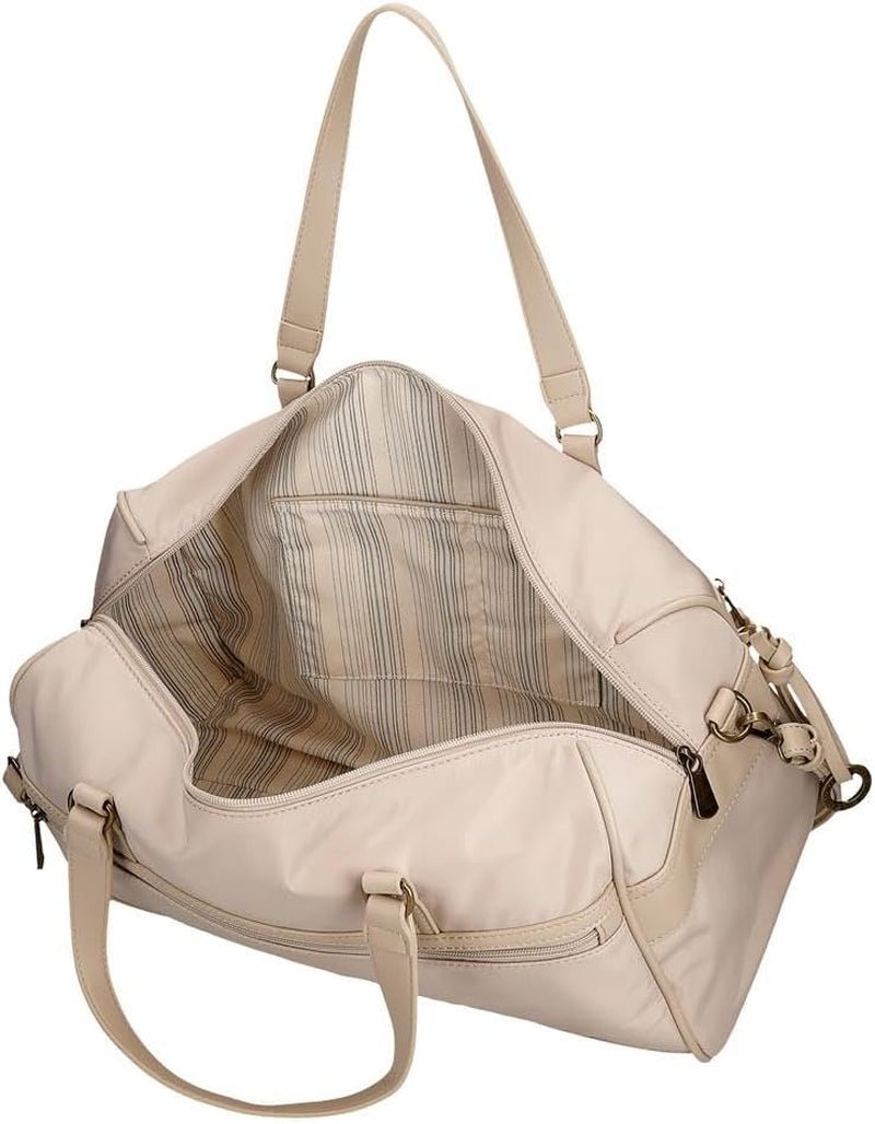 Pepe Jeans Morgan Casual rugzakken Reistassen Beige Zwart kunstleer voor dames van Joumma Bags Bagage & Reizen Naty Shop