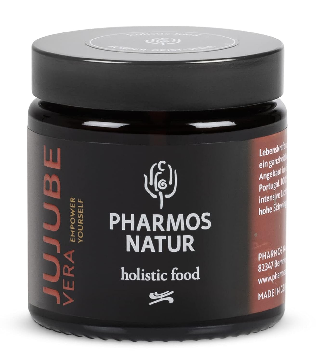 Pharmos Natur Jujube fruitpoeder 50 g - veganistisch, glutenvrij - natuurvoeding droogpoeder JujubeVera Gedehydrateerde producten Naty Shop Standaard titel