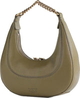 Pinko BRIOCHE HOBO Mini KALB MORB, V62q_Green Thread-antiek goud damestassen van Pinko Naty Shop