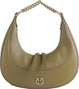 Pinko dames BRIOCHE HOBO Mini KALB MORB, V62q_Green Thread-Antique Gold Bags Dames Naty Shop Standaard titel