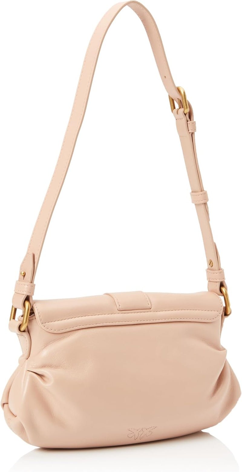 Pinko Jolene Mini-schoudertas van kristal voor dames, O81m_Chocolate Gold Damestassen Naty Shop