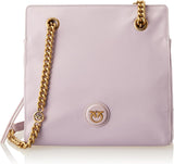 Pinko Dames Recycled Gate Shopper RECYCELTES Nylon + Damestassen Naty Shop Y48Q_Tulipano Viola-Antque Goud