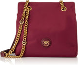 Pinko Gerecyclede Gate Shopper Voor Dames RECYCELTES Nylon + Damestassen Naty Shop W84Q_Viola Uva-Antiek Goud