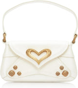 Pinko Dames 520 Schouder Baby Naplack Vintage Tas Damestassen Naty Shop Z14M_White Zijde-Goud Chocolade