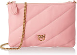 Pinko dames platte tas schapennappa FLACHTASCHE SCHAFNAPPA damestassen Naty Shop P66Q_Rosa Rossore-antiek goud