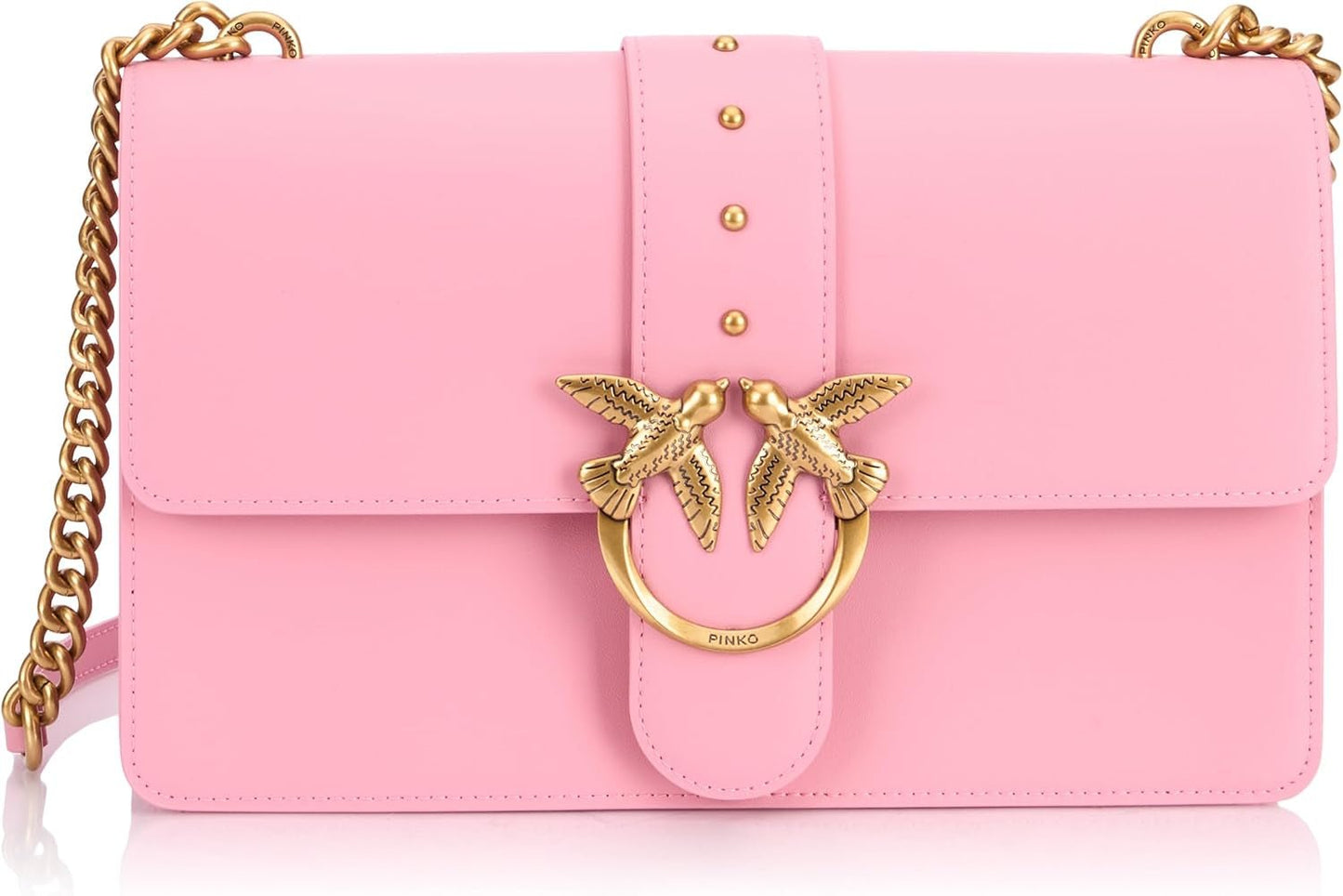 Pinko Ladies Love One Classic Cl Kalf Zijden Tas Damestassen Naty Shop Roze