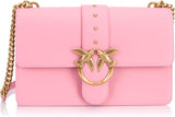 Pinko Ladies Love One Classic Cl Kalf Zijden Tas Damestassen Naty Shop Roze