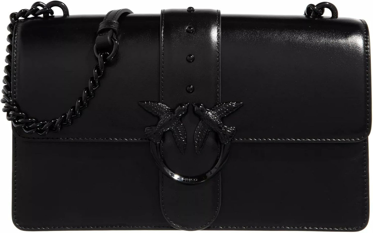 Pinko Ladies Love One Classic Cl Naplack Color Block Bag Damestassen Naty Shop Z99B_B Zwart Sedan Block Color
