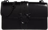 Pinko Ladies Love One Classic Cl Naplack Color Block Bag Damestassen Naty Shop Z99B_B Zwart Sedan Block Color