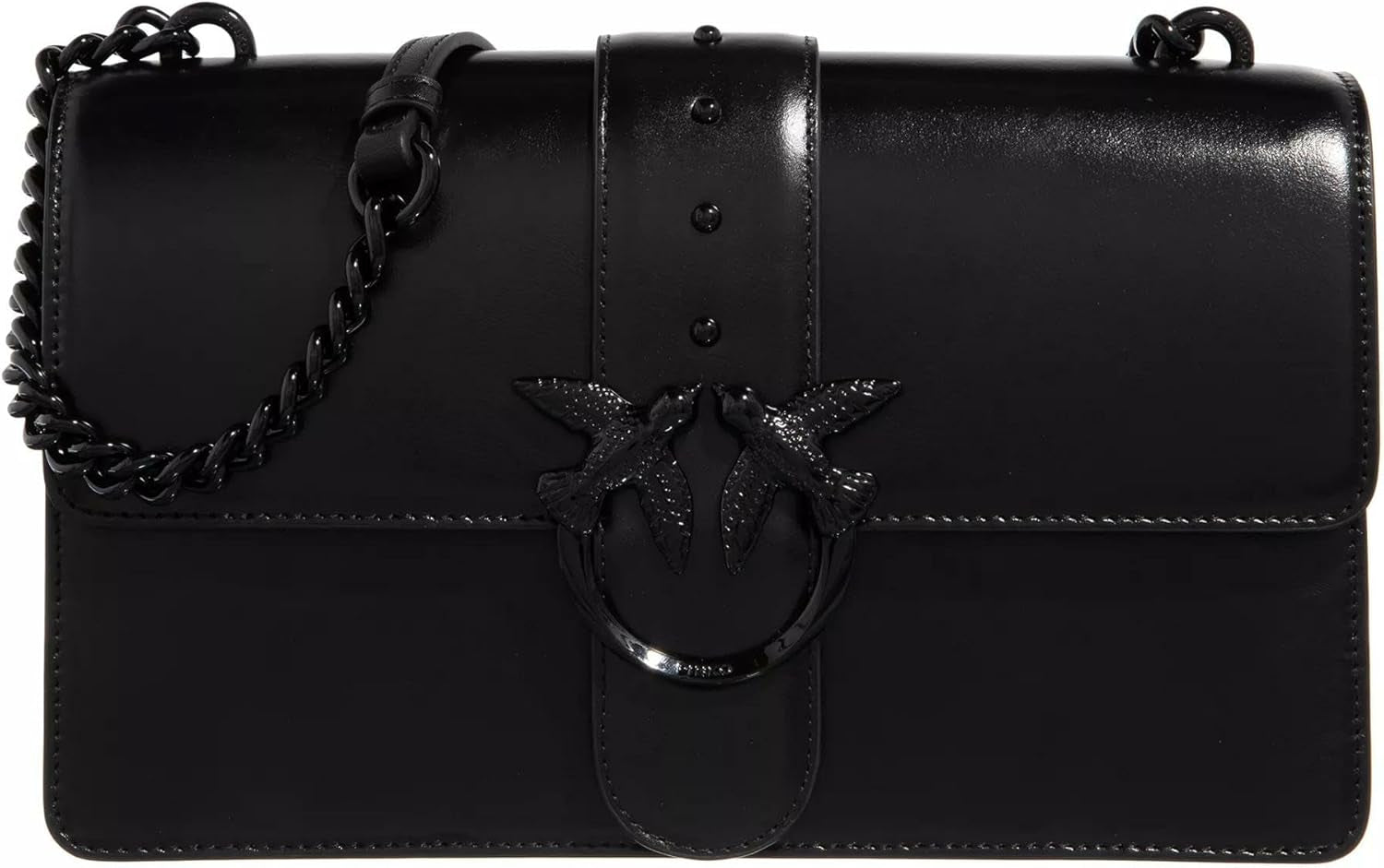 Pinko Ladies Love One Classic Cl Naplack Color Block Bag Damestassen Naty Shop Z99B_B Zwart Sedan Block Color