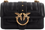 Pinko Dames Love One Mini Cl Enkelzijdig Schapennappalijn Quilttas Damestassen Naty Shop Z99Q_Antique Zwart-Goud