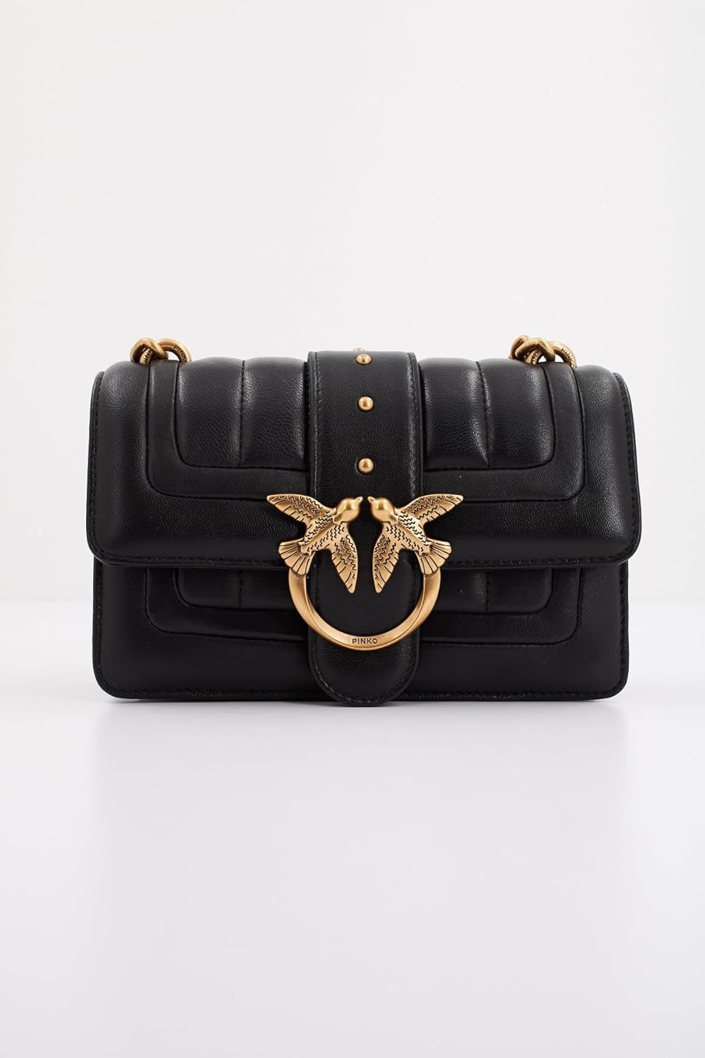 Pinko Ladies Love One Mini Cl Enkelzijdige quilttas van schapennappalijn Damestassen Naty Shop