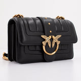 Pinko Ladies Love One Mini Cl Enkelzijdige quilttas van schapennappalijn Damestassen Naty Shop