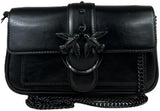 Pinko Ladies Love One Pocket C Naplack kleurbloktas Damestassen Naty Shop Z99B_B Zwart Sedan Blokkleur