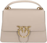 Pinko Ladies Love One Top Handle Classic Li Bag Damestassen Naty Shop I30Q_Grey Pinguino-Antiek Goud