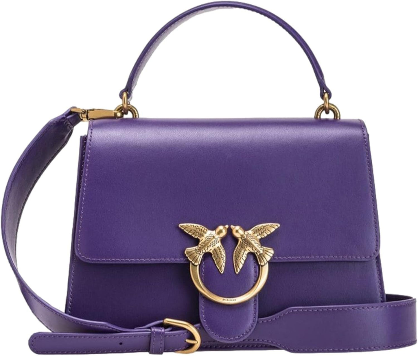Pinko Ladies Love One Top Handle Classic Li Bag Damestassen Naty Shop J11Q_Violet Plumeria-Antiek Goud