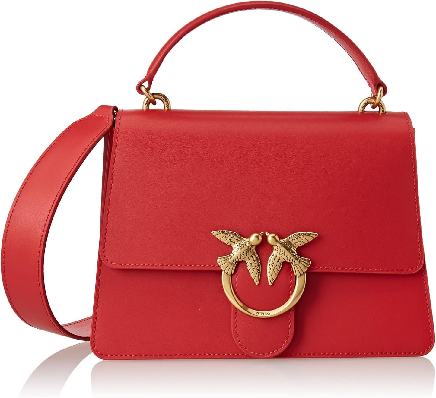 Pinko Ladies Love One Top Handle Classic Li Bag Damestassen Naty Shop R41Q_Red Garnet - Antiek goud