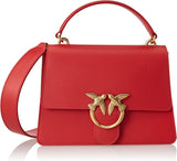 Pinko Ladies Love One Top Handle Classic Li Bag Damestassen Naty Shop R41Q_Red Garnet - Antiek goud