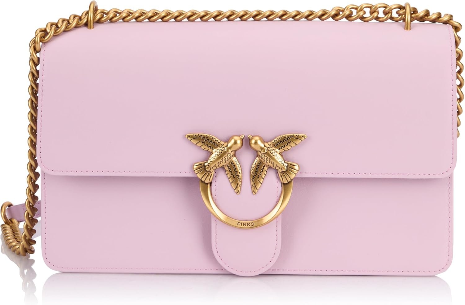 Pinko Love One Classic Dc kalfsleren tas, wgq_lilac- antieke gouden tassen dames Naty Shop standaardtitel