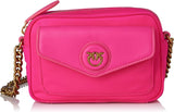 Pinko Nyllo Gate Camera CASE Gerecycleerde NYLO damestassen Naty Shop N17Q_Pink Pink Pinko-Antiek Goud