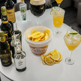 Verse gevriesdroogde sinaasappelen in halve plakjes - koude gedroogde sinaasappelen voor professionele cocktails vers gevriesdroogd fruit gedroogd fruit voor cocktails - 1 liter verpakking ca. 70 Naty Shop gedehydrateerde producten