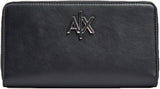 Armani Exchange Melrose-dubbelgevouwen damesportemonnee met reliëflogo Naty Shop herenportemonnee