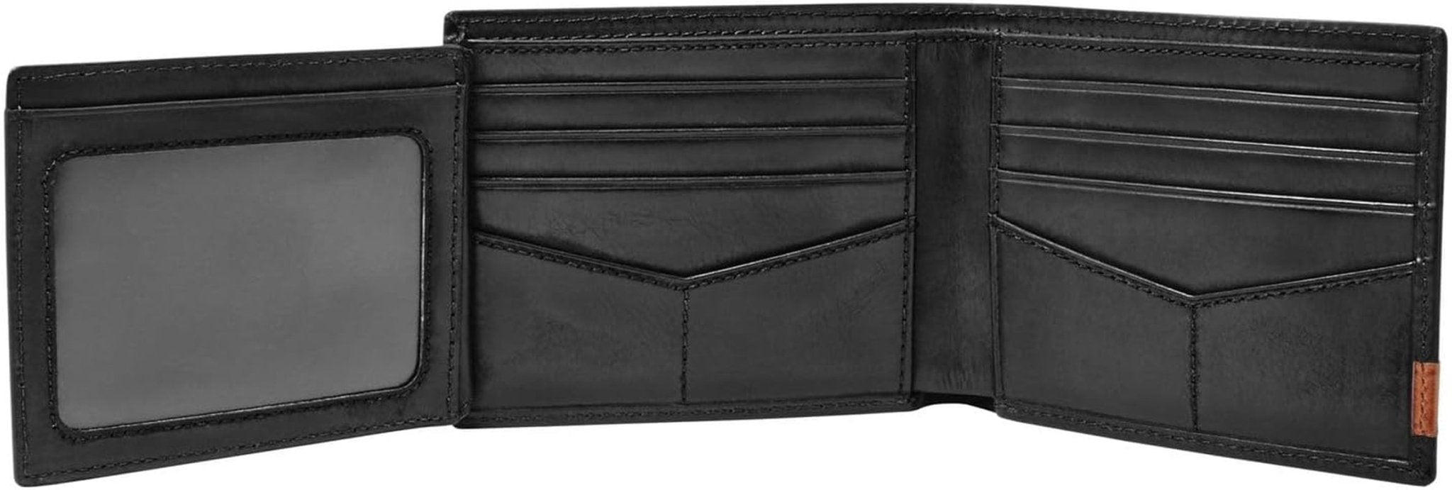 Fossil Quinn lederen tweevoudige portemonnee voor heren, 11,5 cm L x 2 cm B x 9 cm H Herenportemonnee Naty Shop