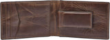 Fossil Andrew lederen tweevoudige portemonnee voor heren, 11,5 cm L x 1,9 cm B x 7,7 cm H Portemonnee voor heren Naty Shop
