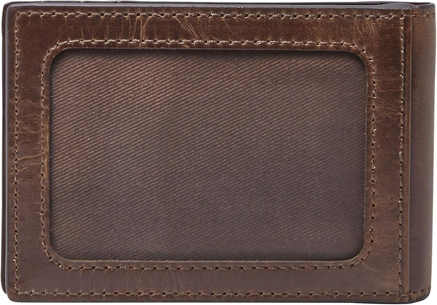 Fossil Andrew lederen tweevoudige portemonnee voor heren, 11,5 cm L x 1,9 cm B x 7,7 cm H Portemonnee voor heren Naty Shop