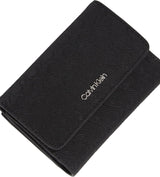 Damesportemonnee Calvin Klein Must Small Trifold Mono Klein, zwart (Black Mono), one size Damesportemonnee Naty Shop