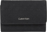 Damesportemonnee Calvin Klein Must Small Trifold Mono Klein, Zwart (Zwart Mono), One Size Damesportemonnee Naty Shop Standaardtitel