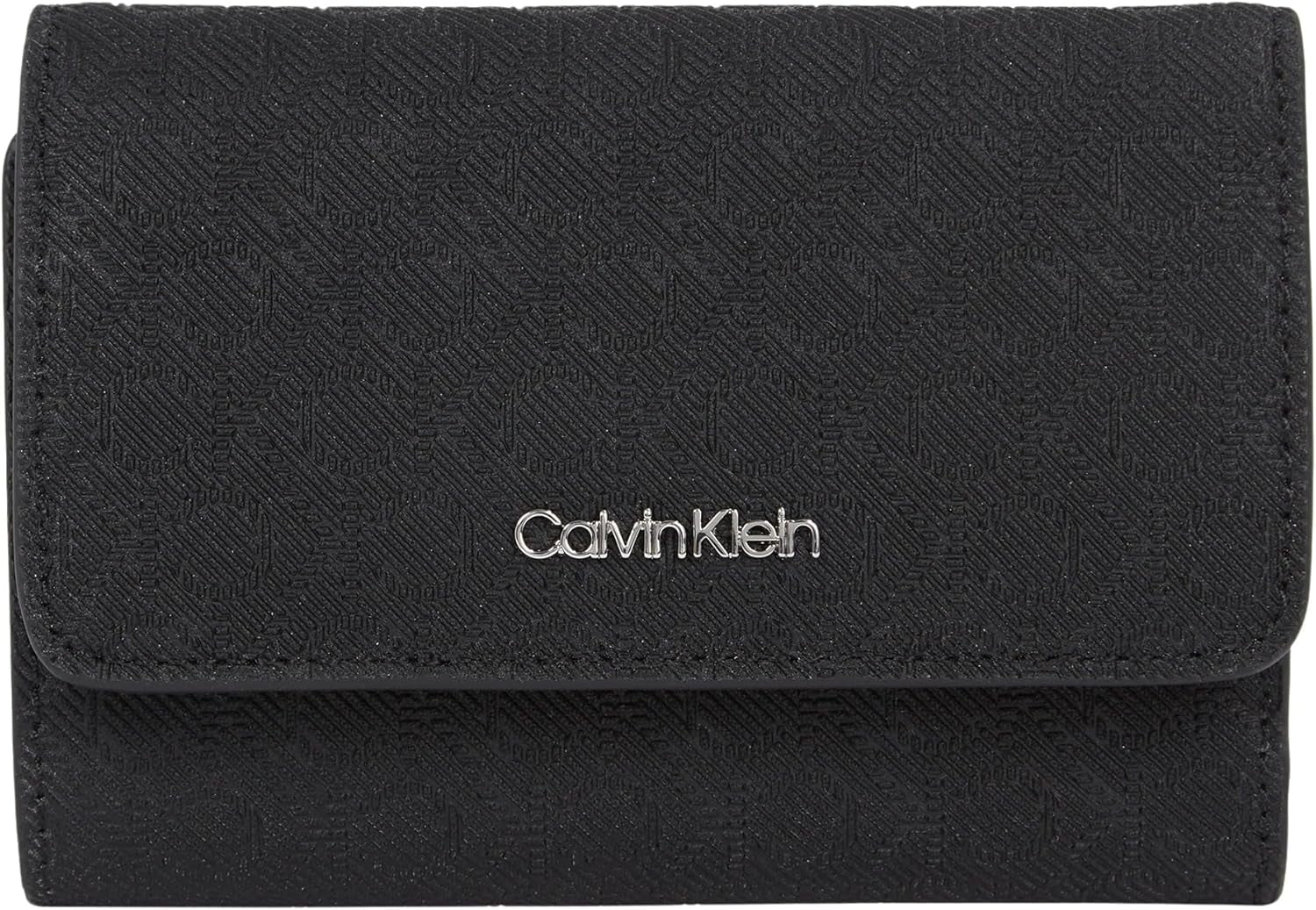 Damesportemonnee Calvin Klein Must Small Trifold Mono Klein, Zwart (Zwart Mono), One Size Damesportemonnee Naty Shop Standaardtitel