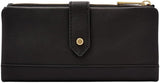 Leren damesportemonnee Fossil Laine Damesportemonnee Naty Shop Zwart